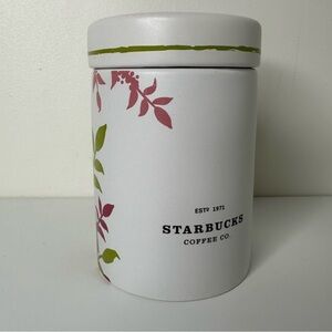 Starbucks White ceramic coffee tea canister